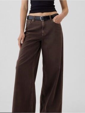 GAP Wide-Leg Jeans in Dark Brown